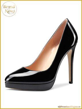 Women's High Heel Platform Pumps Slip-On Stiletto 12CM Heel Office Dress